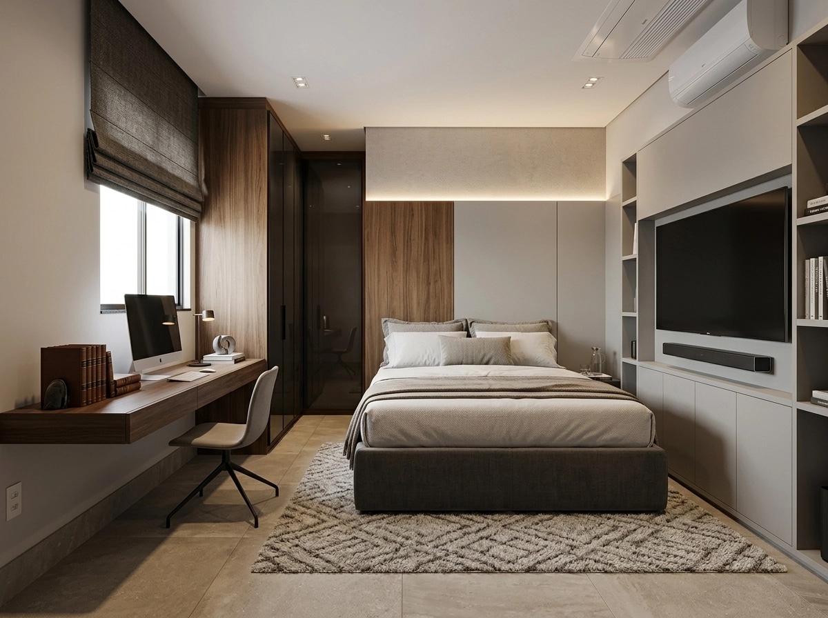 Contemporary Bedroom design — interior photo by GenRoom AI