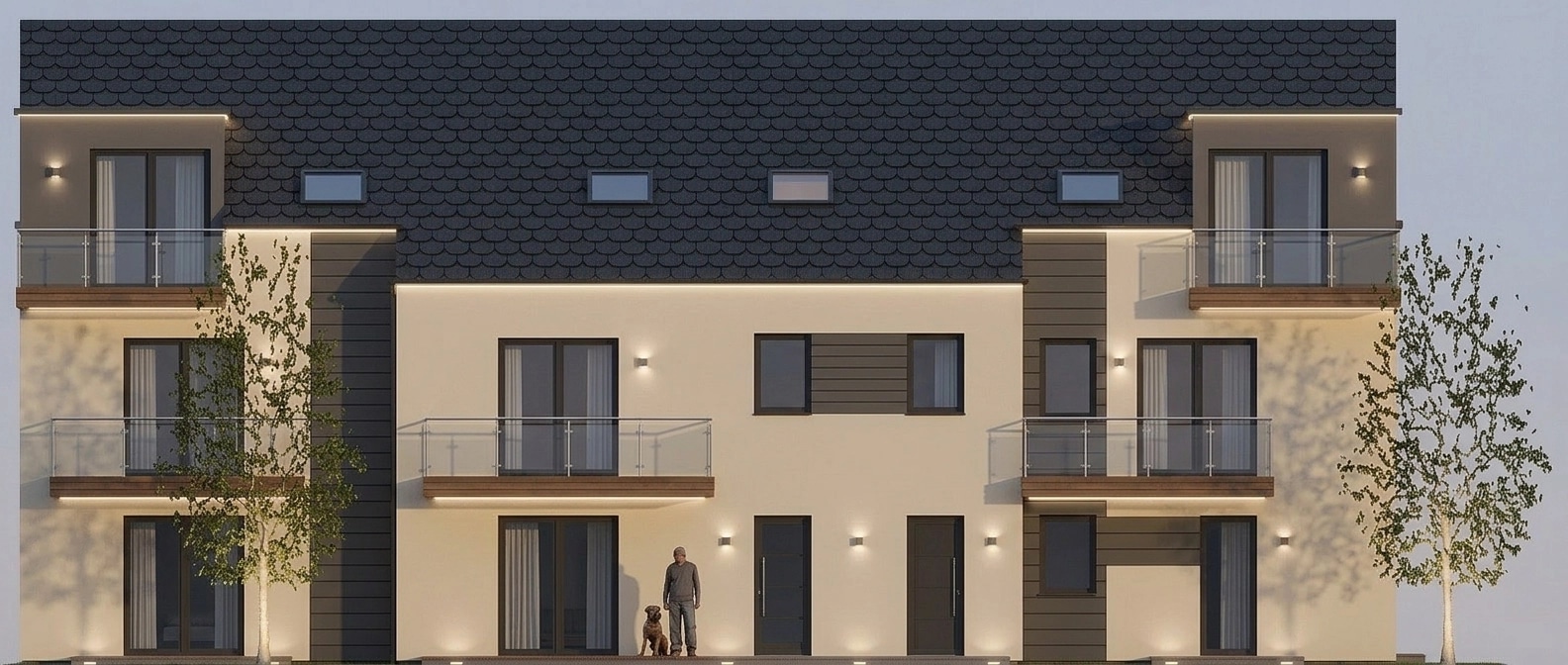 Contemporary Facade Facade design — facade photo by GenRoom AI
