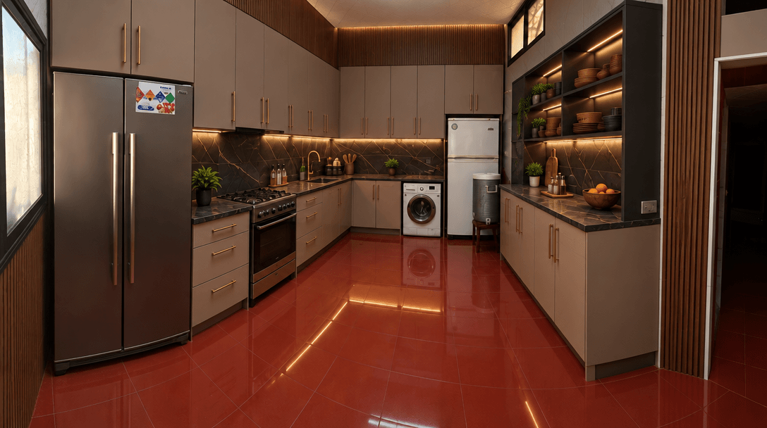 Kitchen interior in no_style style — photo by GenRoom AI