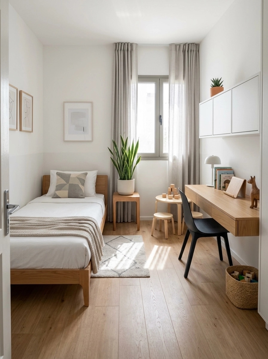 Minimalism Camera dei Bambini design — interior photo by GenRoom AI