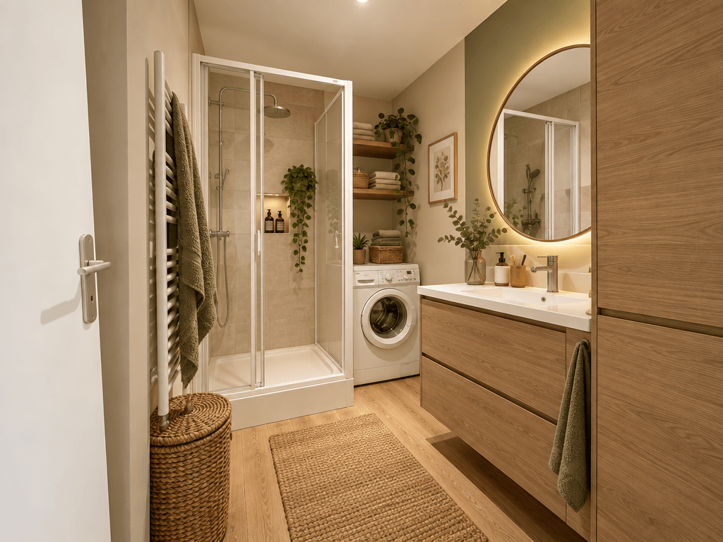 Bathroom interior in no_style style — photo by GenRoom AI