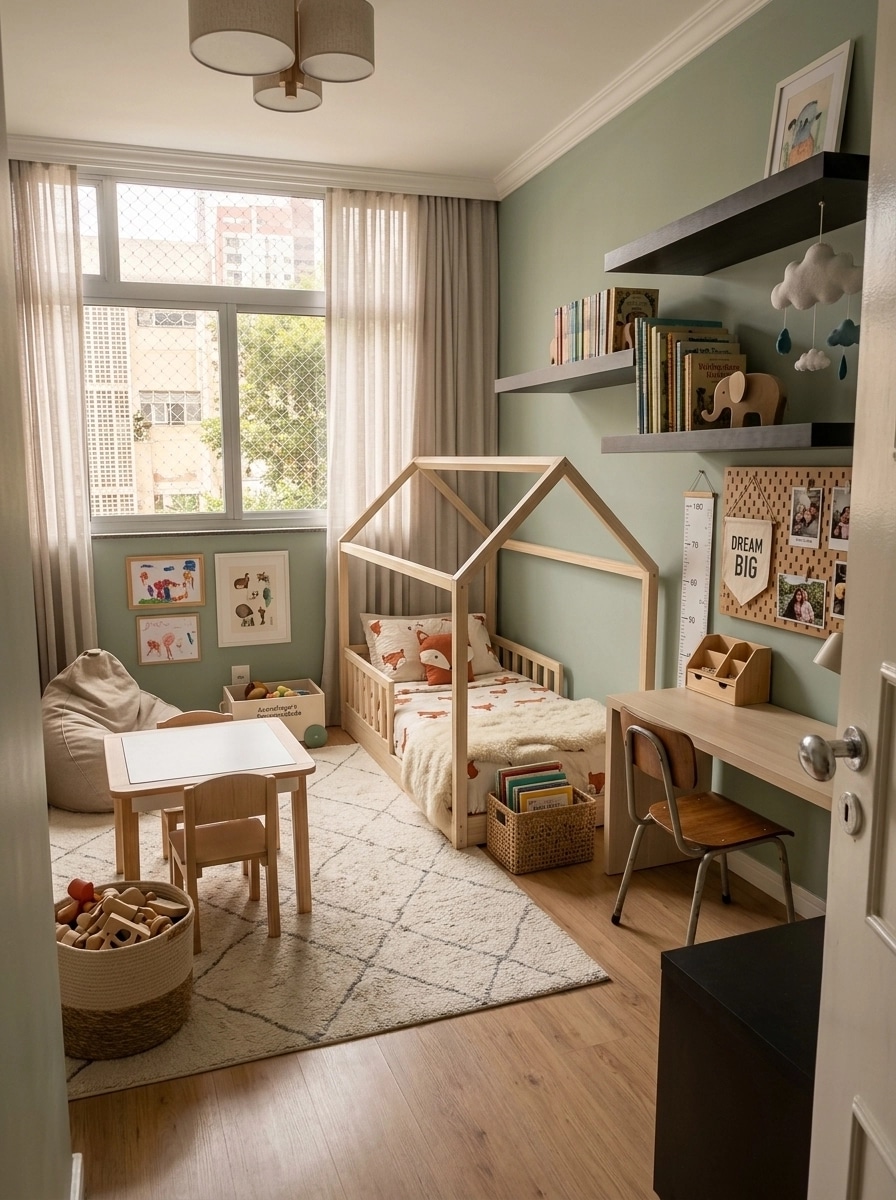 Interior design in Scandinavian style — Kids Room by GenRoom AI