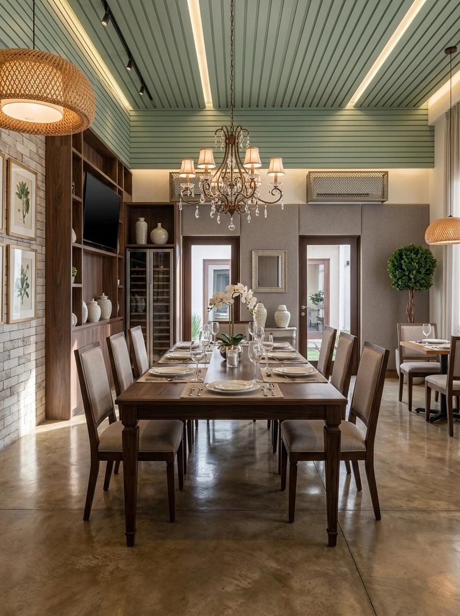 Interior design in Transitional style — dining_room by GenRoom AI