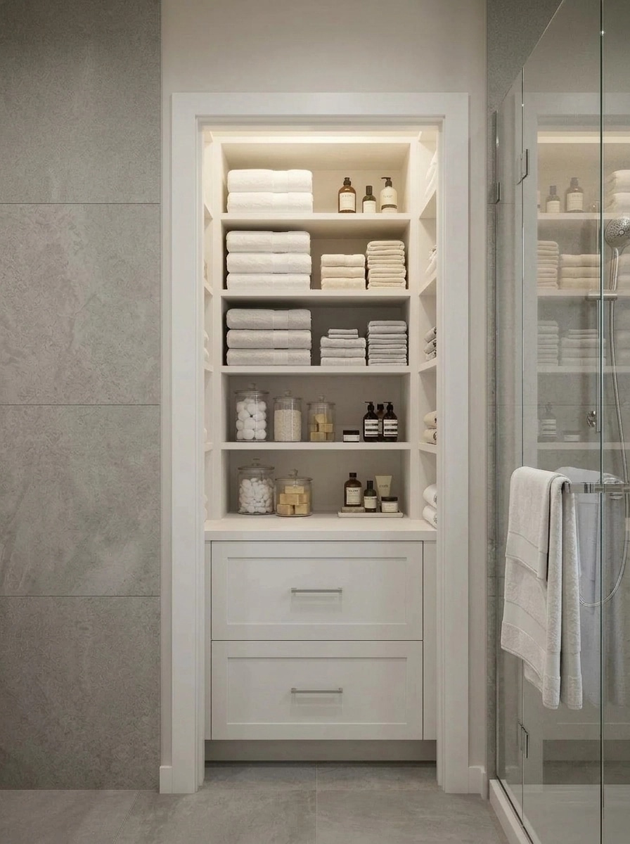 Bathroom interior in Contemporary style — photo by GenRoom AI