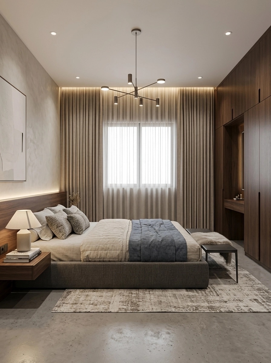 Contemporary Bedroom design — interior photo by GenRoom AI
