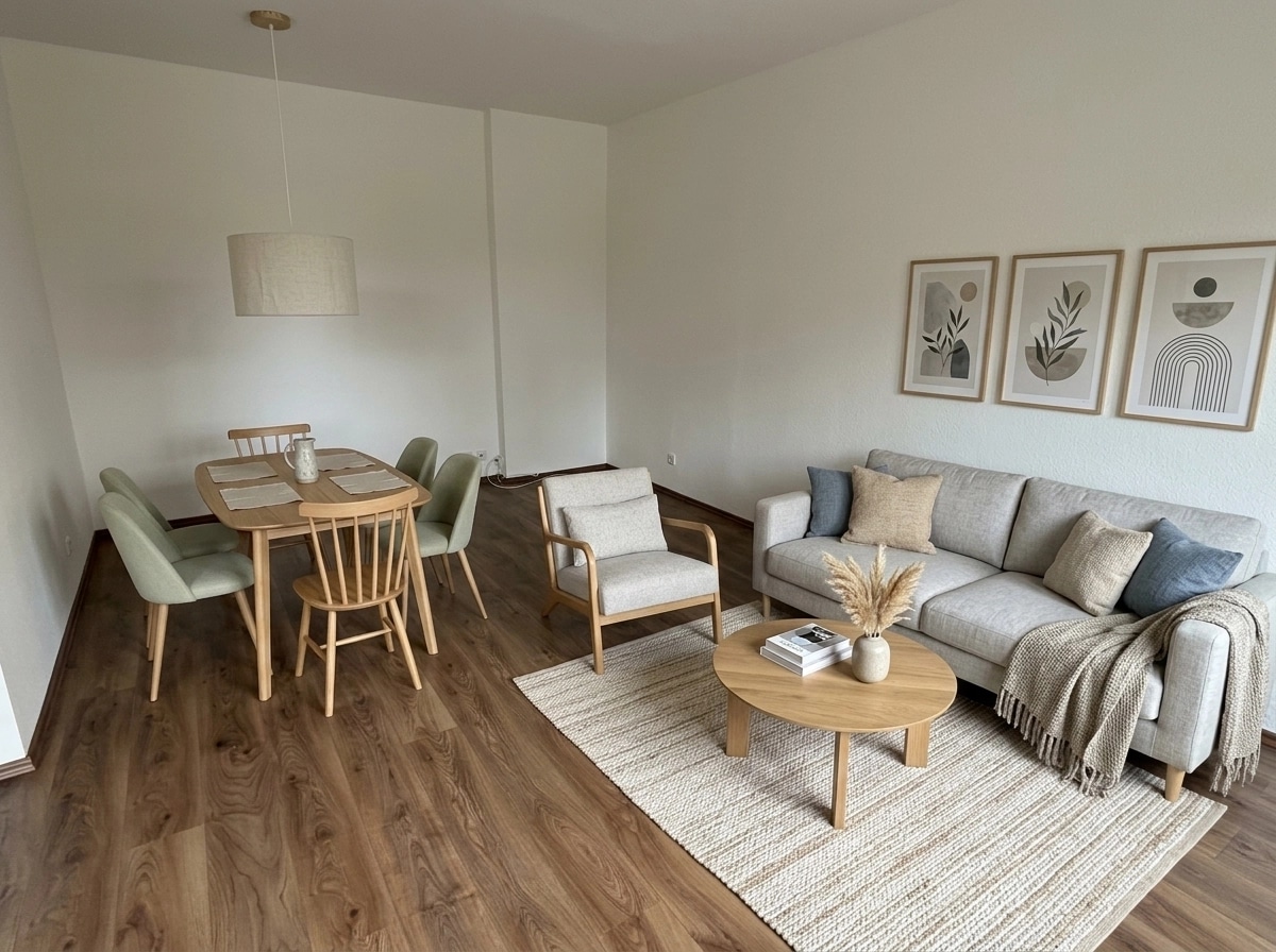Scandinavian Living Room design — interior photo by GenRoom AI