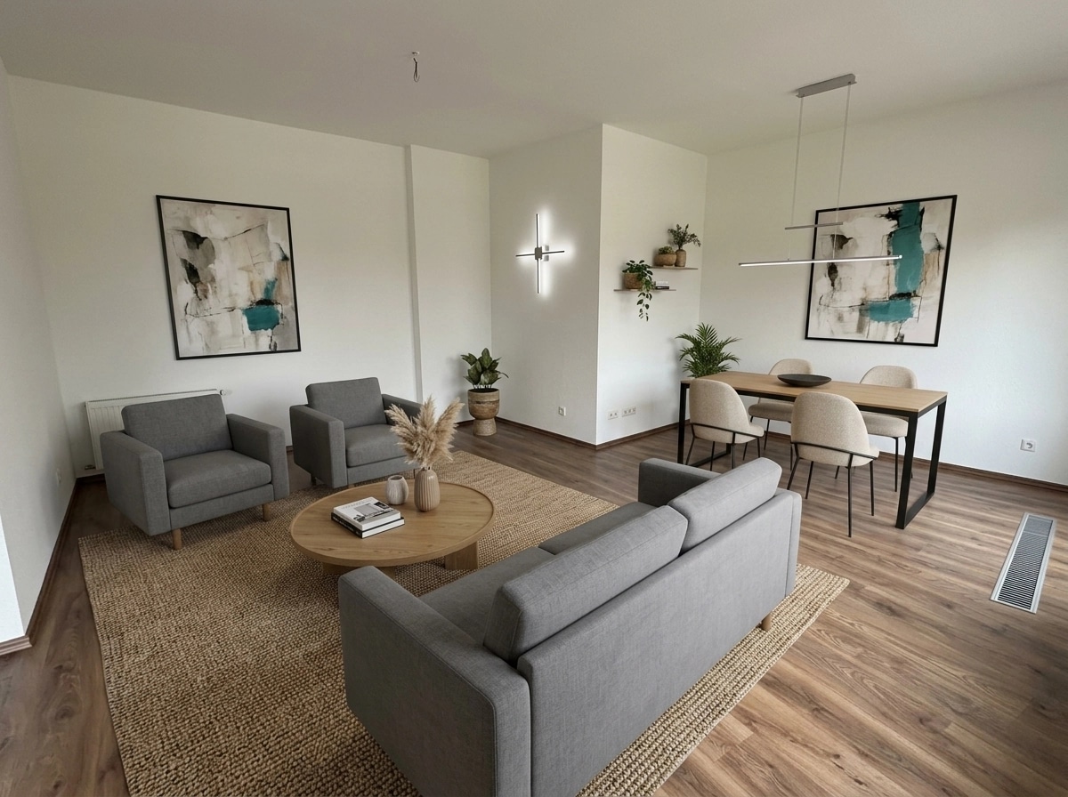 Interior design in Contemporary style — Living Room by GenRoom AI