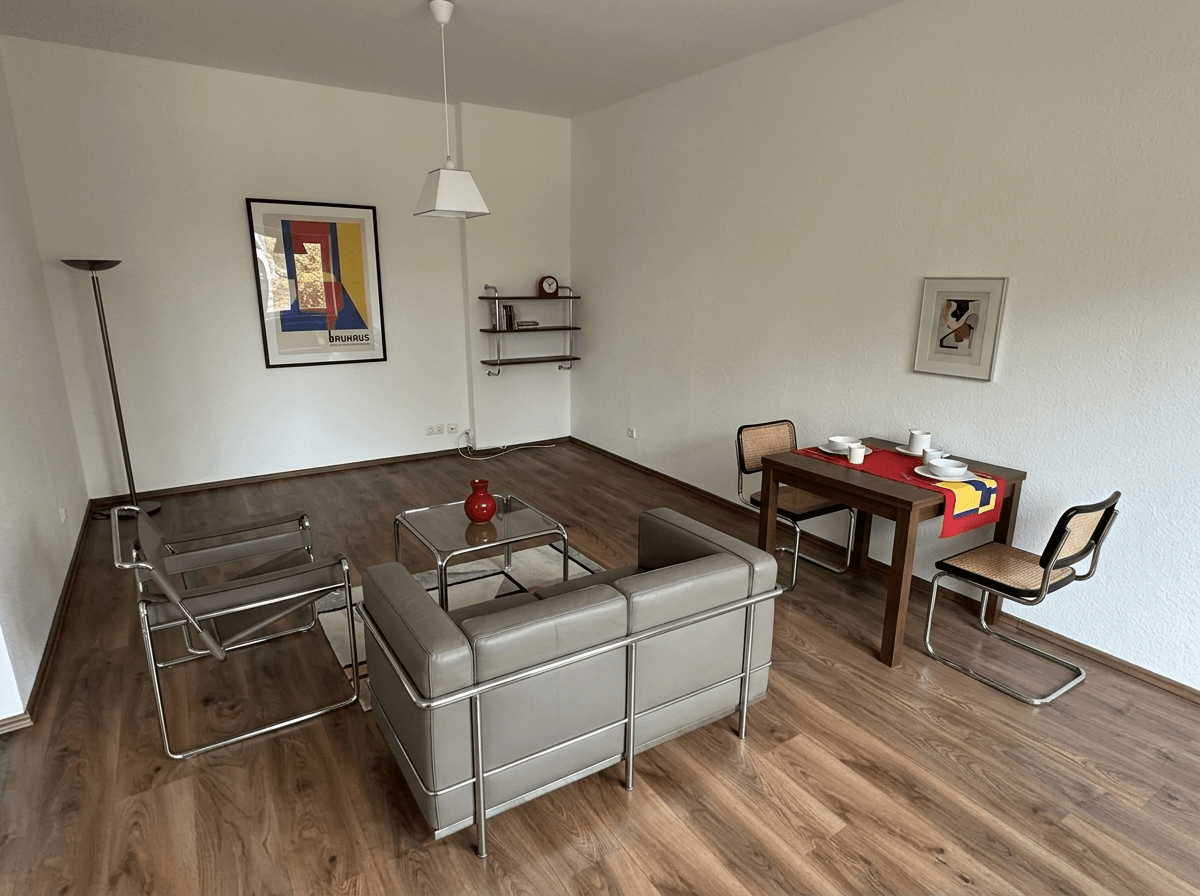 Interior design in Bauhaus style — Living Room by GenRoom AI