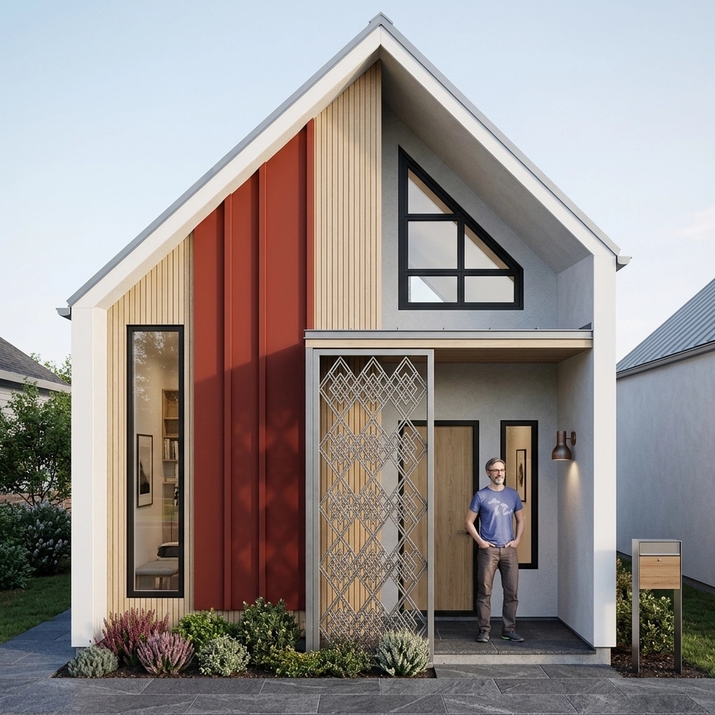 Scandinavian Facade Facade design — facade photo by GenRoom AI