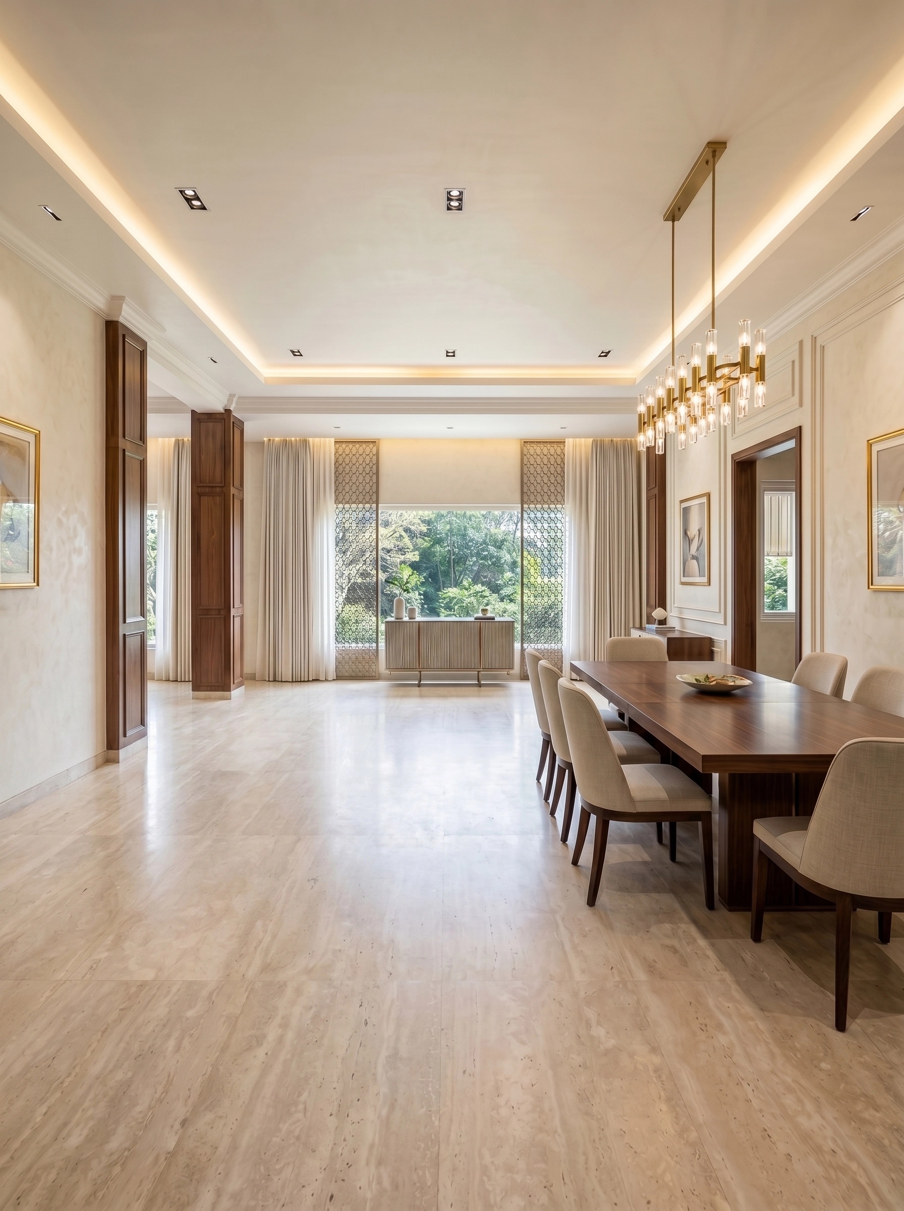 Transitional Ruang Tamu design — interior photo by GenRoom AI