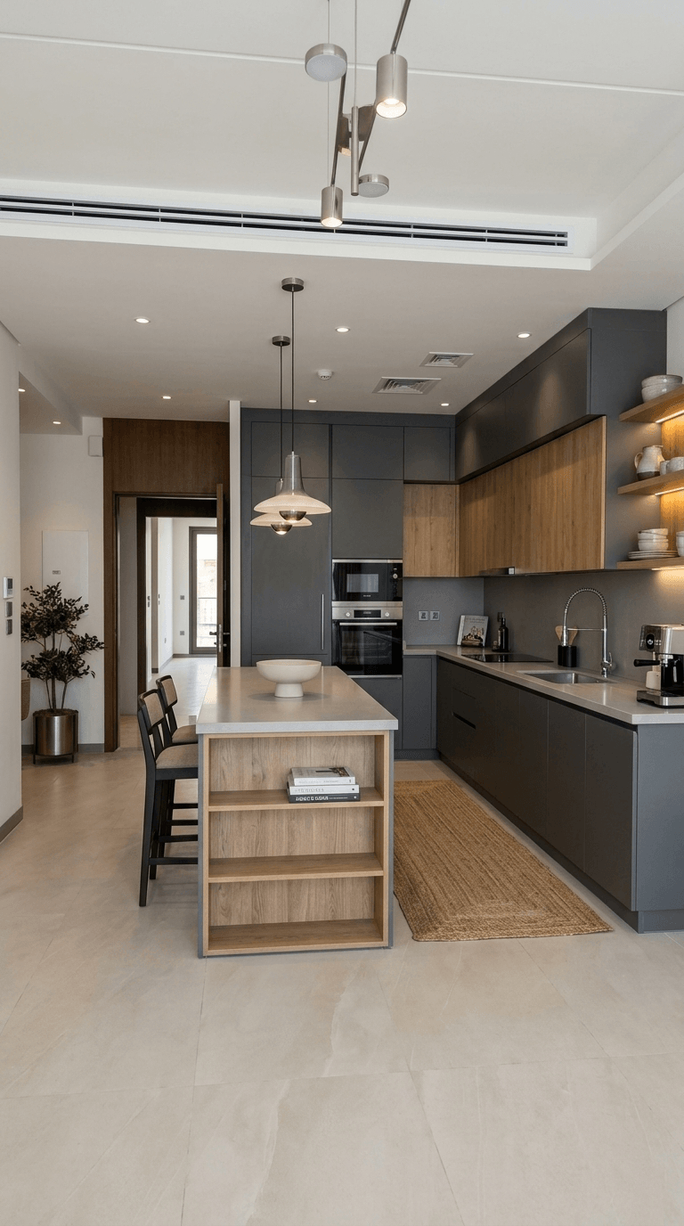 Kitchen interior in Contemporary style — photo by GenRoom AI