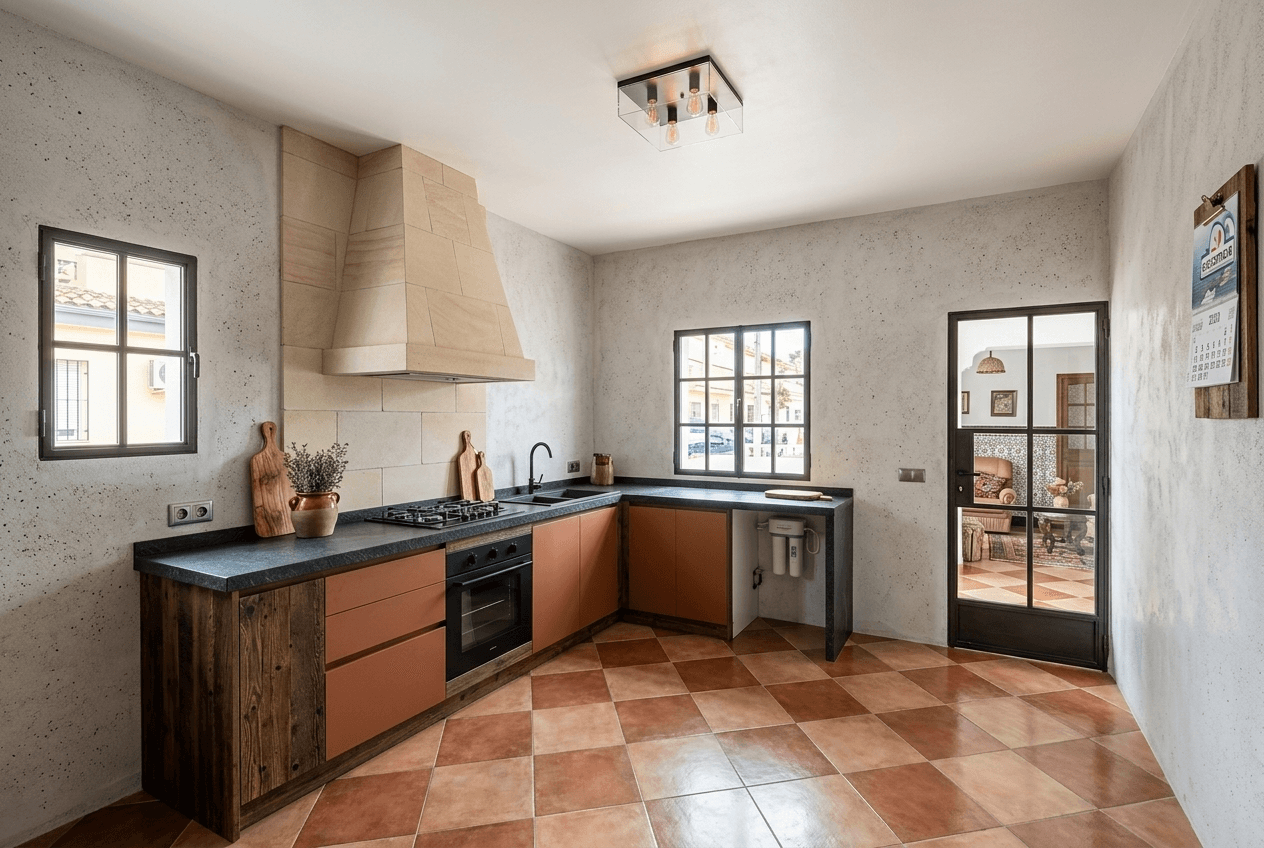 Kitchen interior in no_style style — photo by GenRoom AI