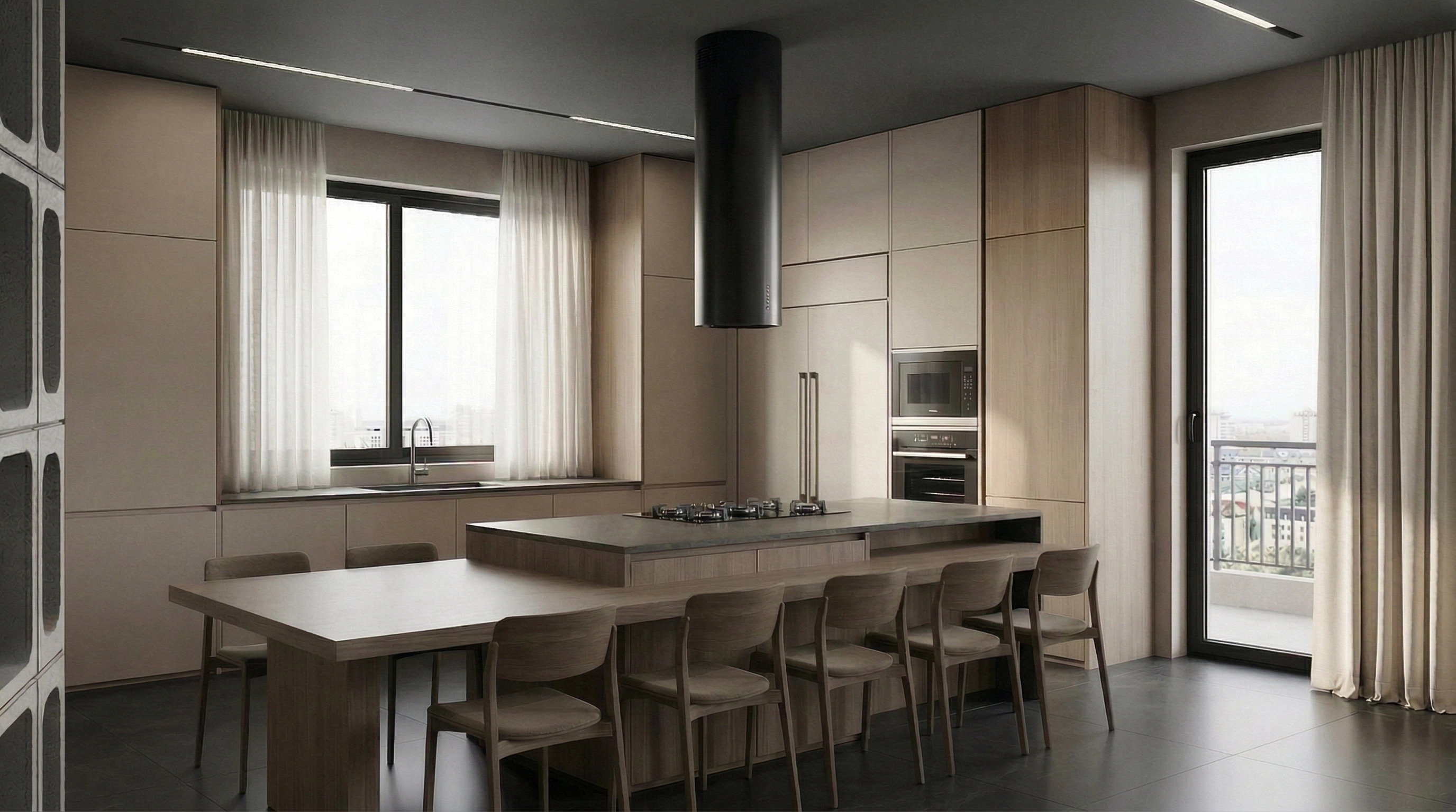 Minimalism Kitchen design — interior photo by GenRoom AI