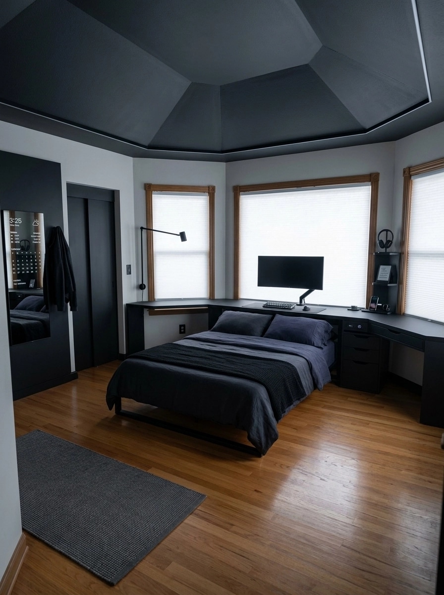 Interior design in Blacktec style — Bedroom by GenRoom AI