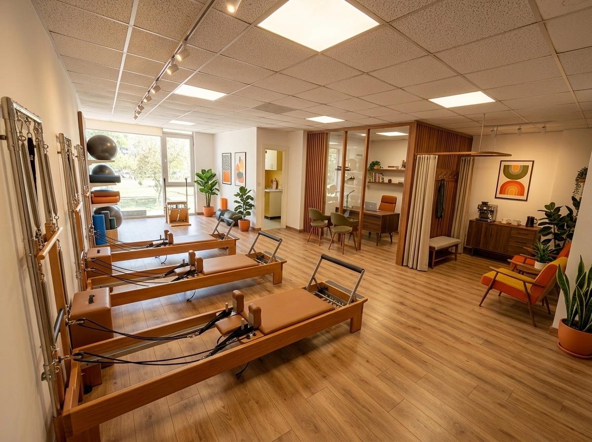 Interior design in Mid-Century Modern style — office_space by GenRoom AI