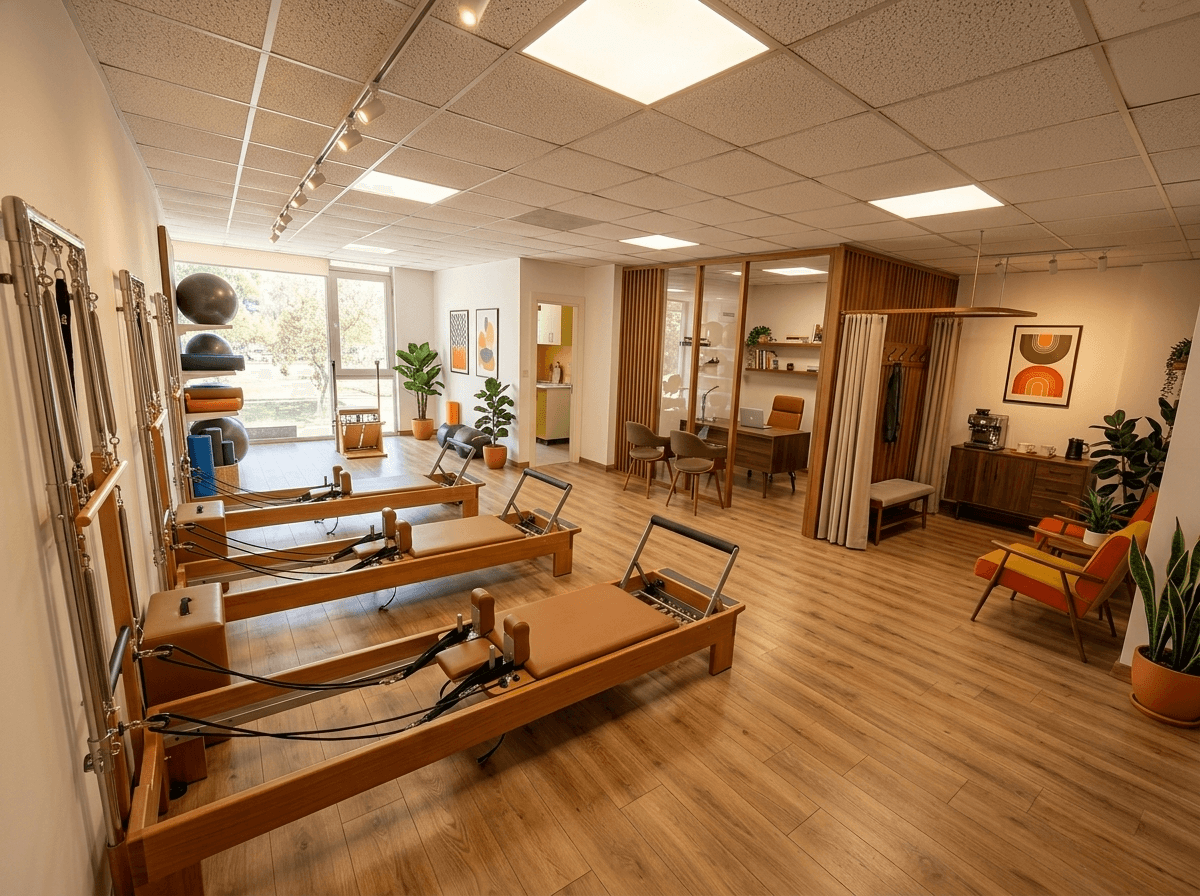Interior design in Mid-Century Modern style — office_space by GenRoom AI