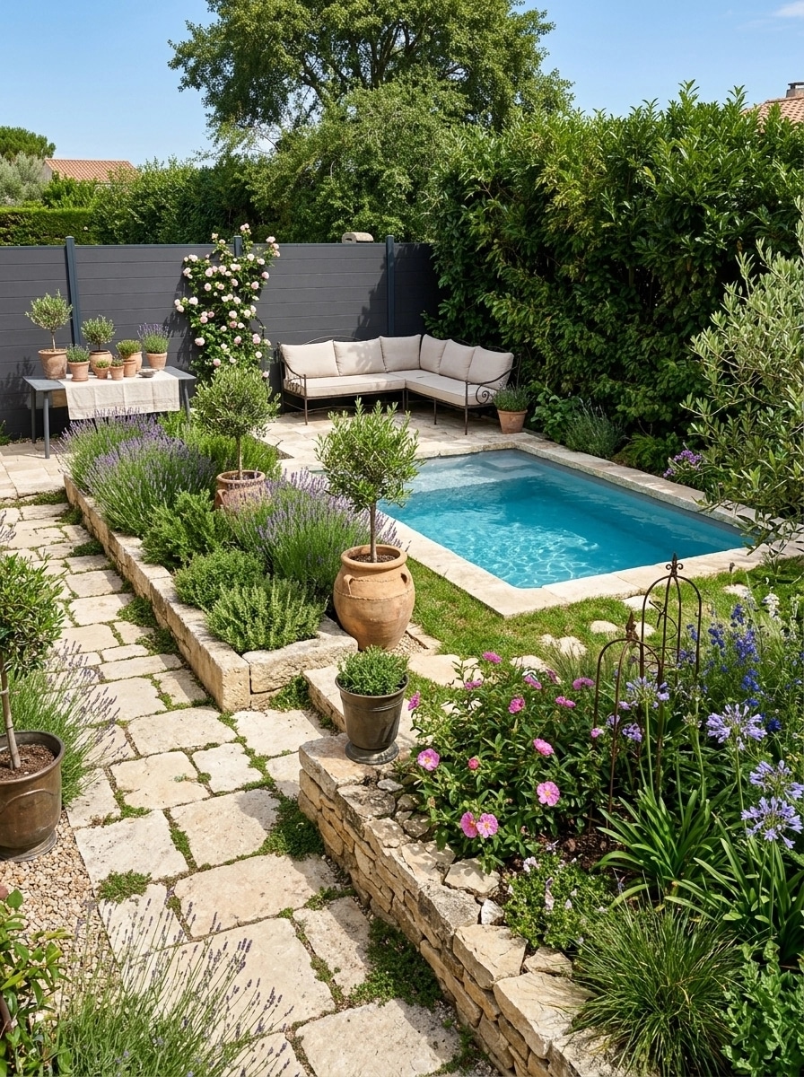 Design paisagístico em estilo Provence Garden — Jardim por GenRoom AI