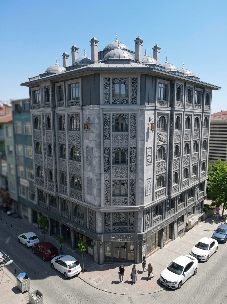Facade design in Ottoman Facade style — photo by GenRoom AI