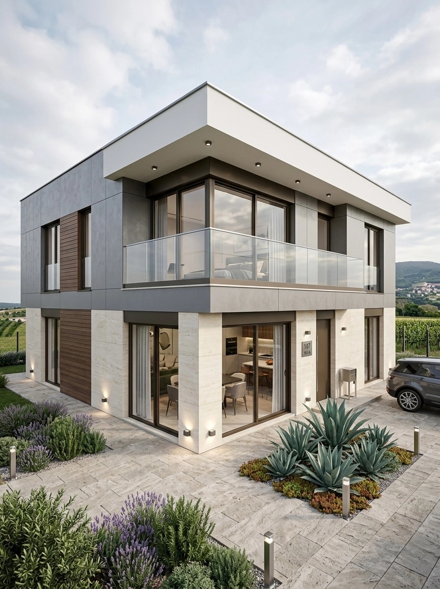 Facade design in Contemporary Facade style — Facade by GenRoom AI