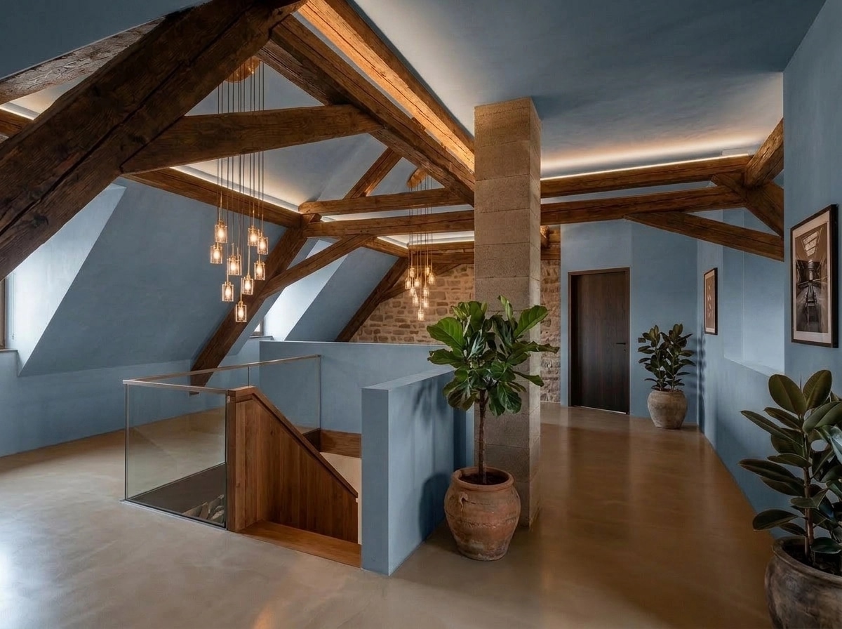 Interior design in Loft / Industrial style — Living Room by GenRoom AI