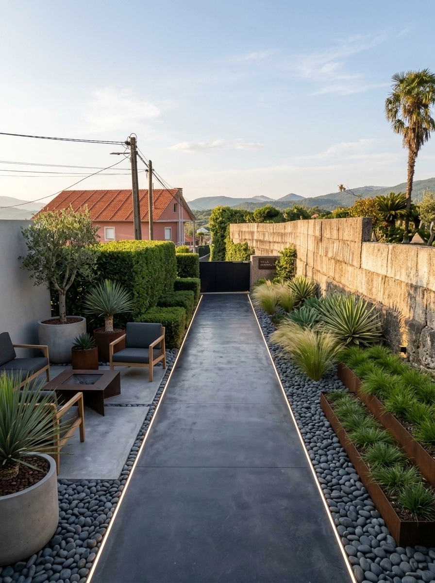 Landscape design in Minimalist Yard style — Yard by GenRoom AI