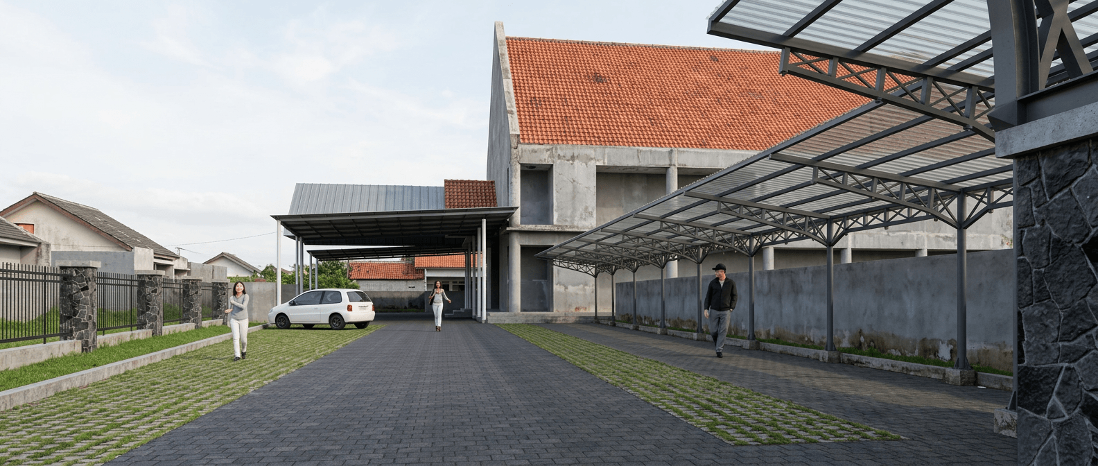 Facade design in no_style style — photo by GenRoom AI