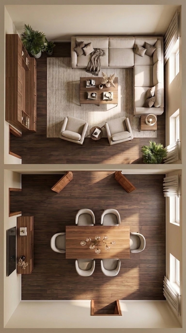 Interior design in Contemporary style — Living Room by GenRoom AI