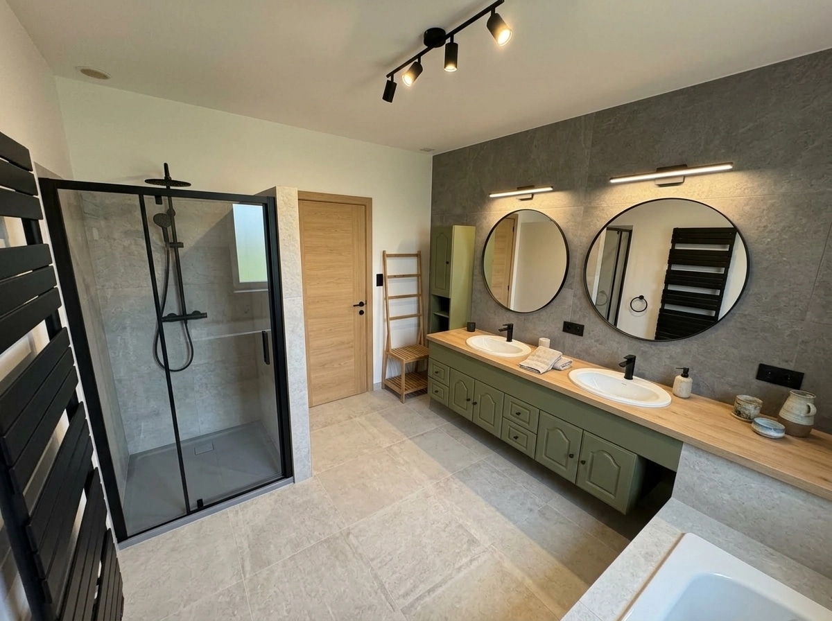 Interior design in Contemporary style — Bathroom by GenRoom AI