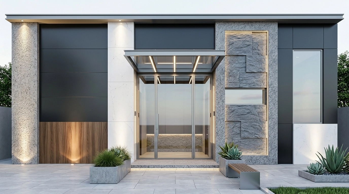 Contemporary Facade Facade design — facade photo by GenRoom AI