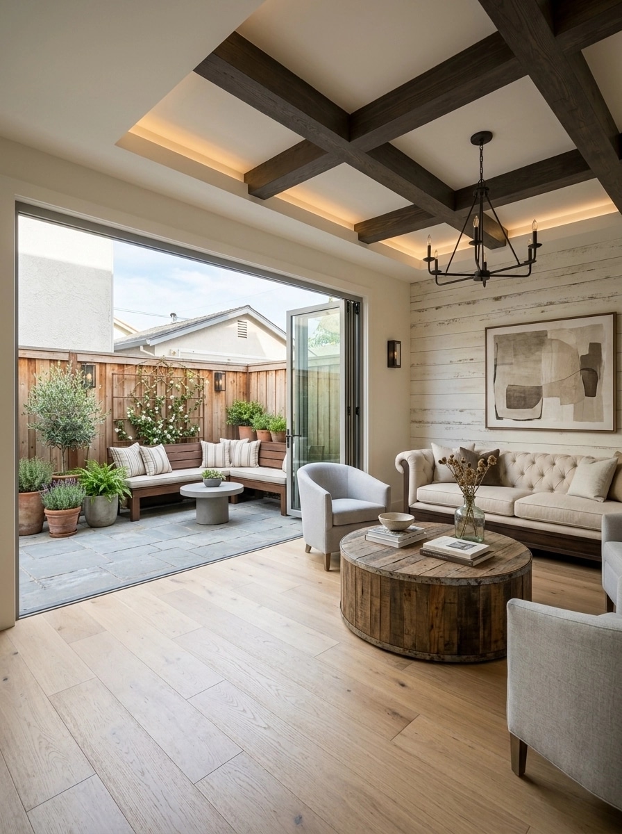 Modern Farmhouse Living Room design — interior photo by GenRoom AI