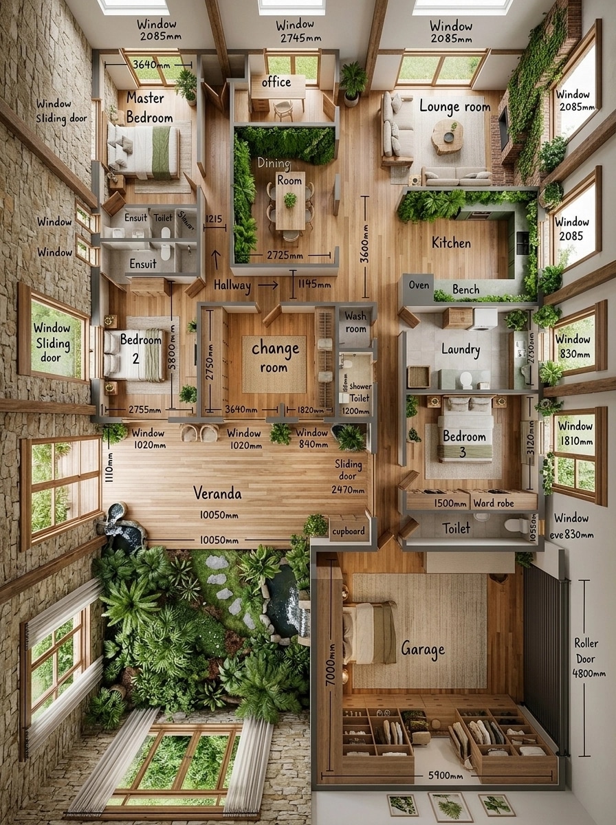 Interior design in Biophilic style — other by GenRoom AI