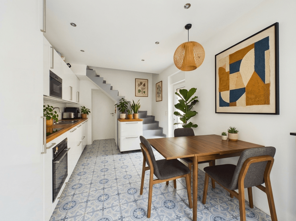 Kitchen interior in no_style style — photo by GenRoom AI