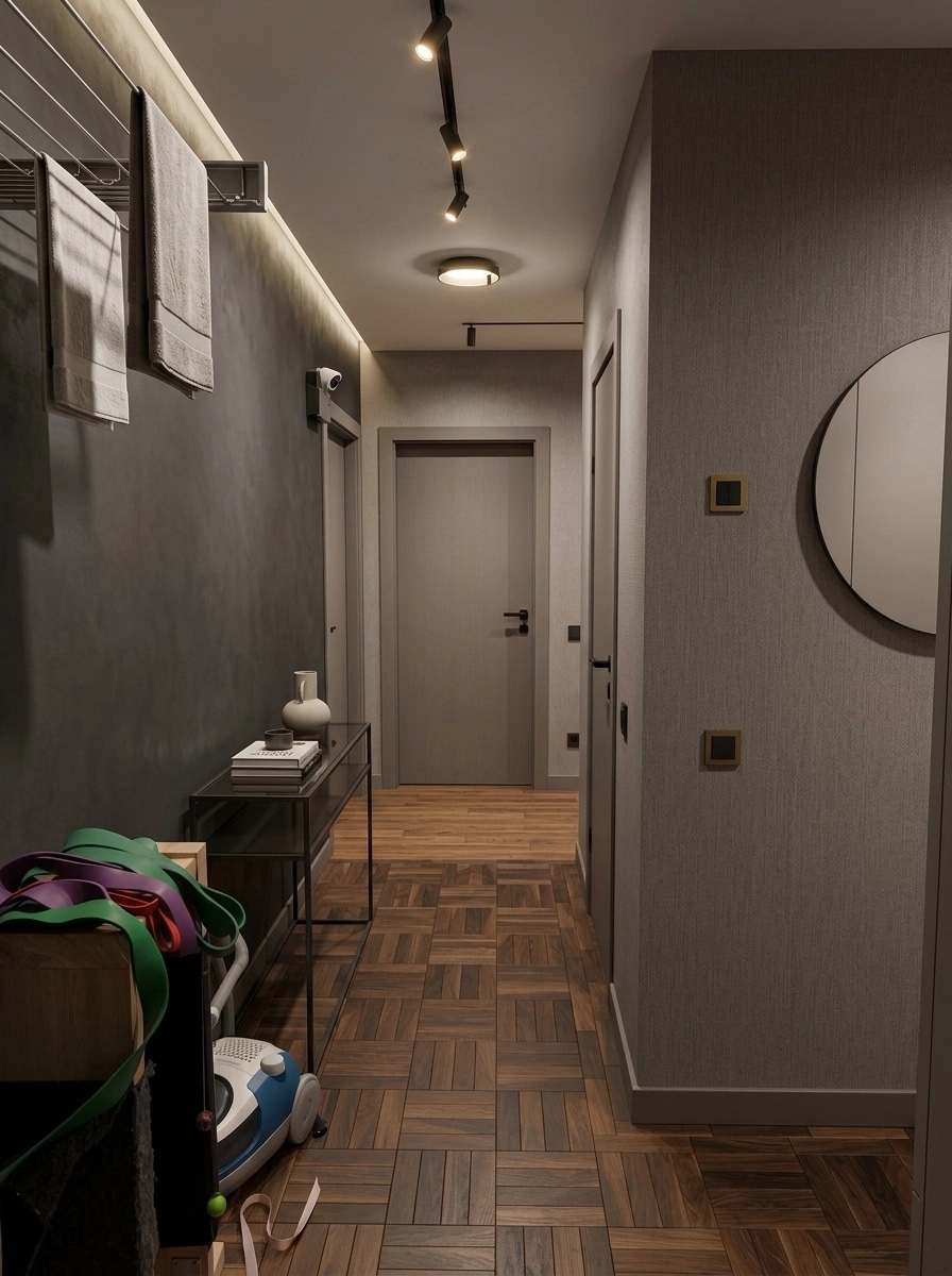 Hallway interior in Contemporary style — photo by GenRoom AI