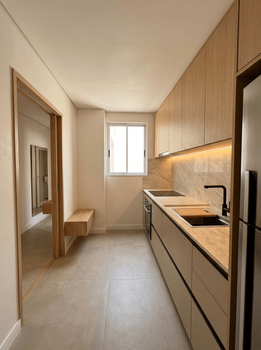Interior design in Japandi style — Kitchen by GenRoom AI