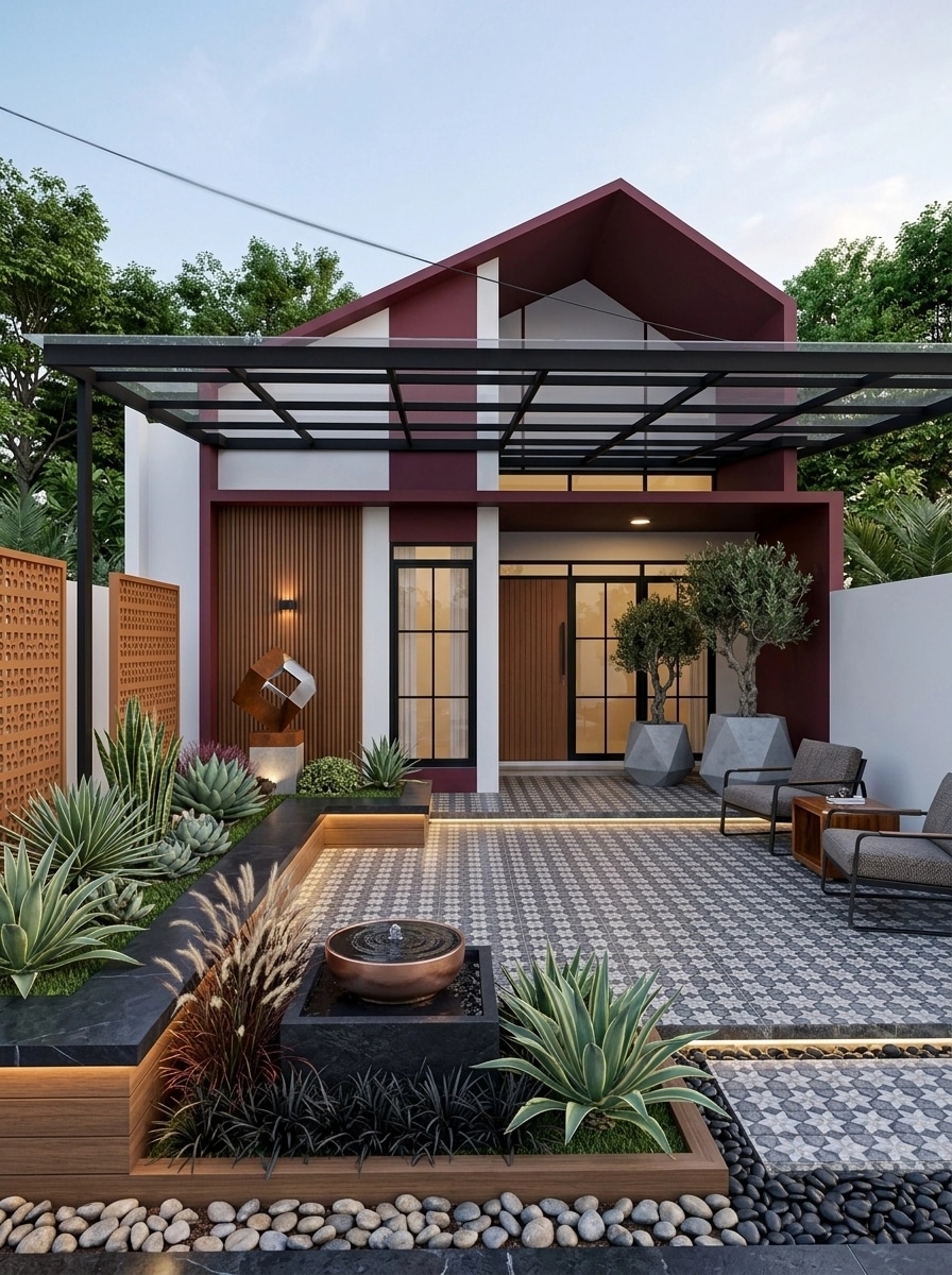 Landscape design in Contemporary Yard style — Yard by GenRoom AI