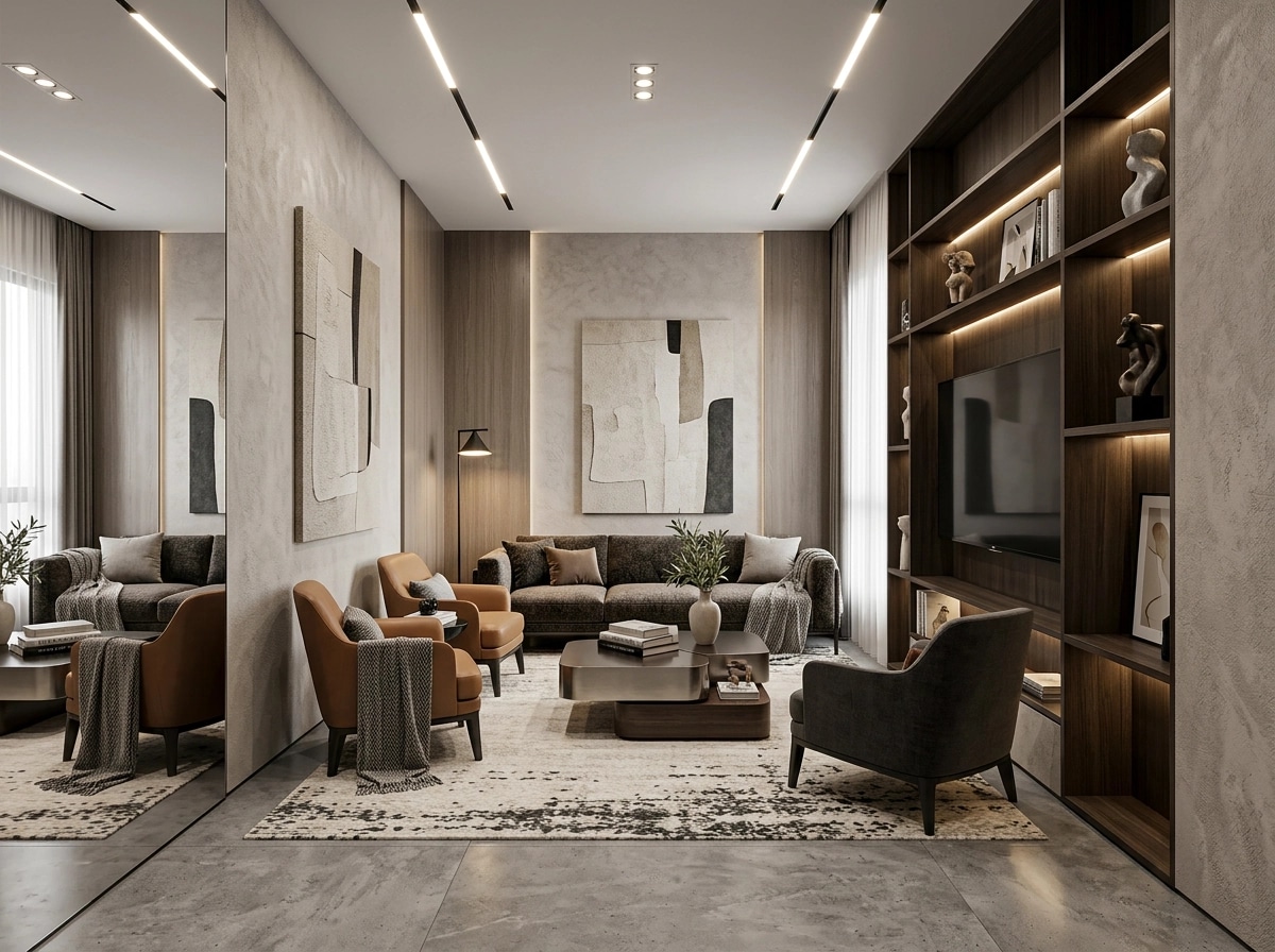 Interior design in Contemporary style — Living Room by GenRoom AI