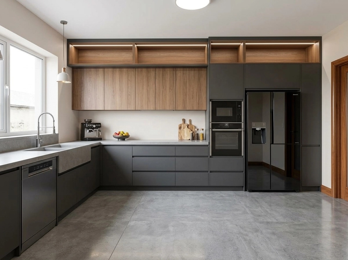 Kitchen interior in Contemporary style — photo by GenRoom AI