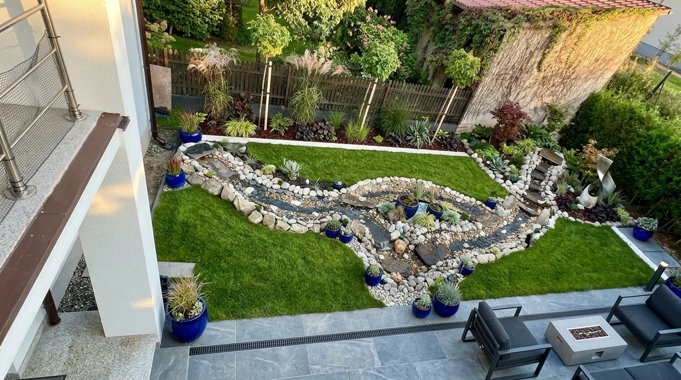 Contemporary Yard Yard design — yard photo by GenRoom AI