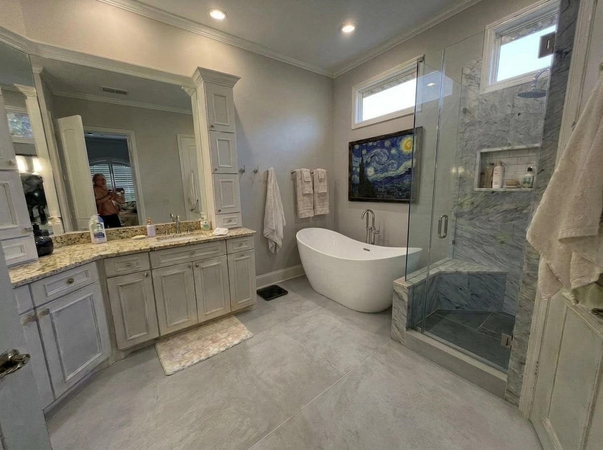 Bathroom interior in no_style style — photo by GenRoom AI