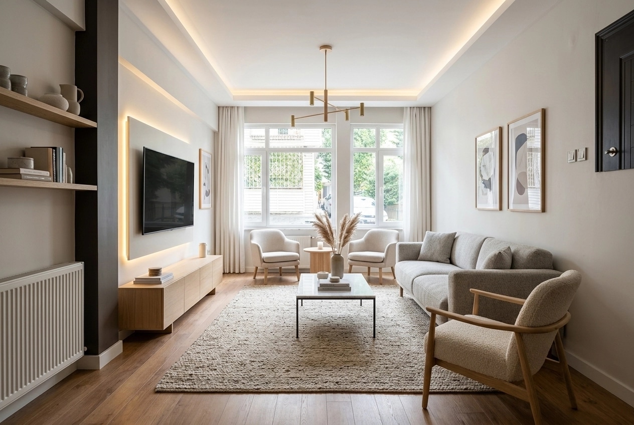 Scandinavian Living Room design — interior photo by GenRoom AI
