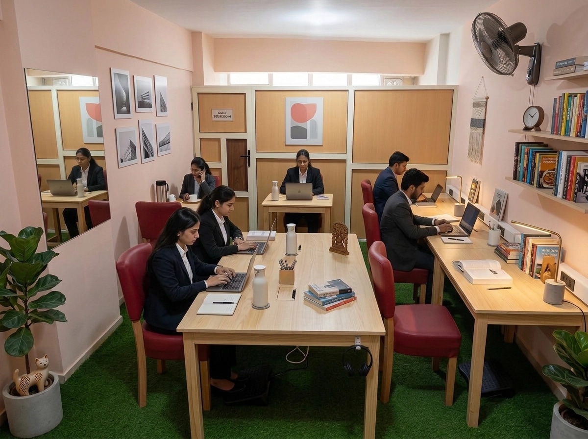 Interior design in Minimalism style — coworking by GenRoom AI