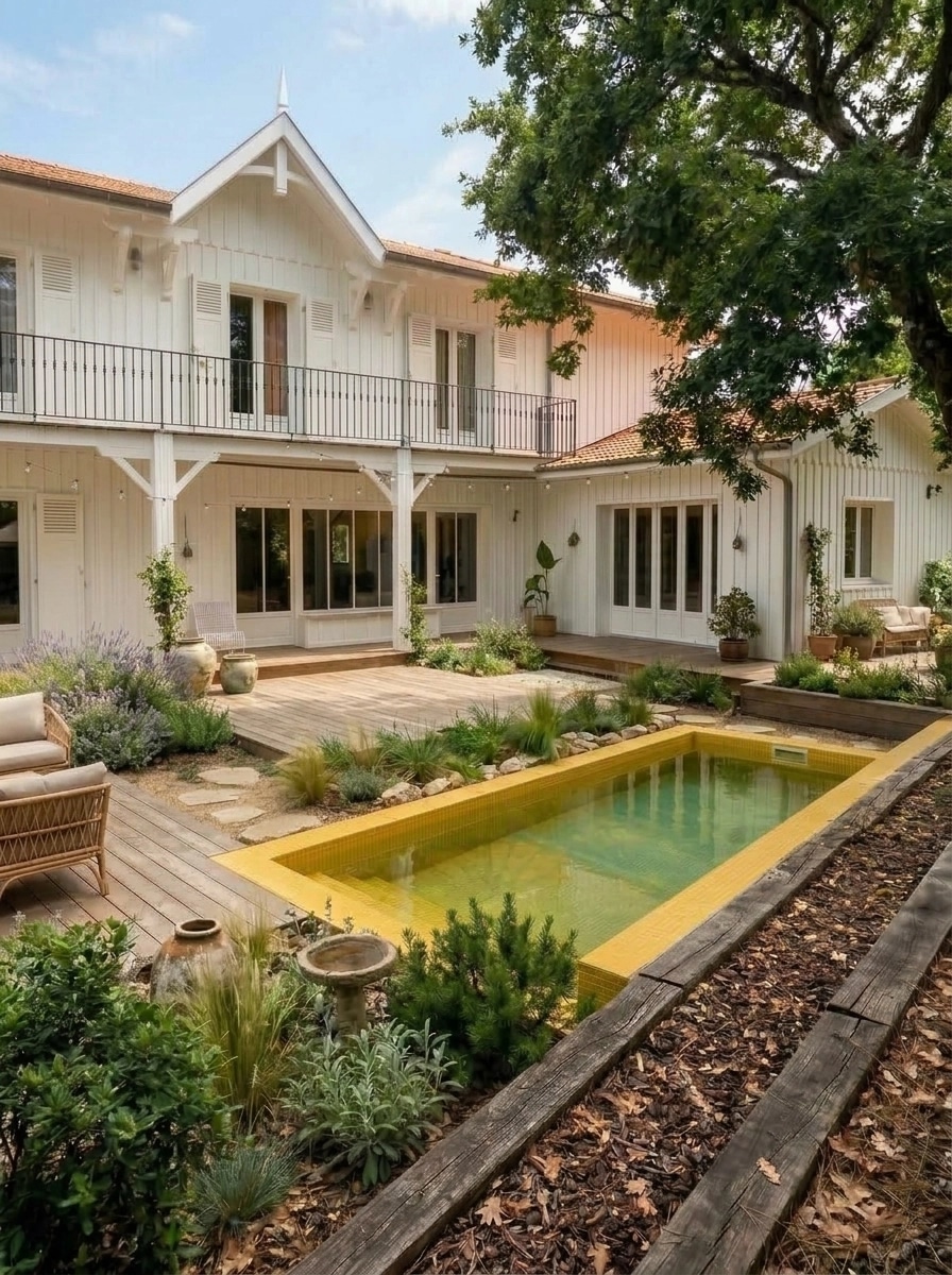 Landscape design in Eco Natural Garden style — Yard by GenRoom AI