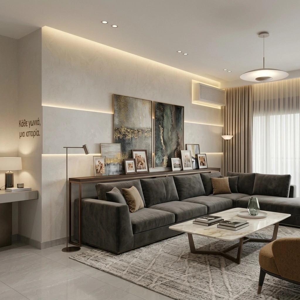 Interior design in Contemporary style — Living Room by GenRoom AI