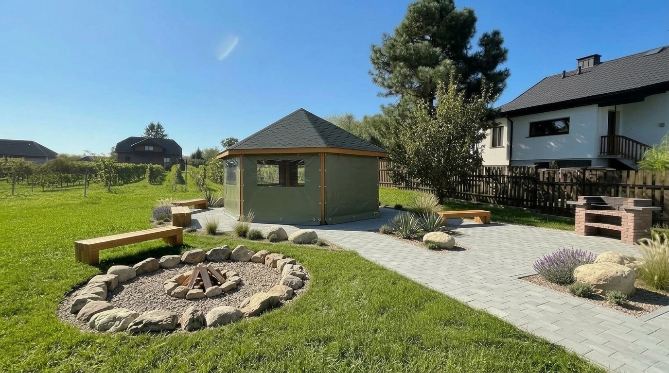 Landscape design in Minimalist Yard style — Yard by GenRoom AI