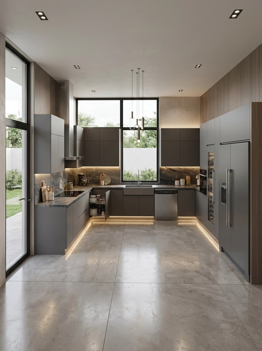 Kitchen interior in Contemporary style — photo by GenRoom AI