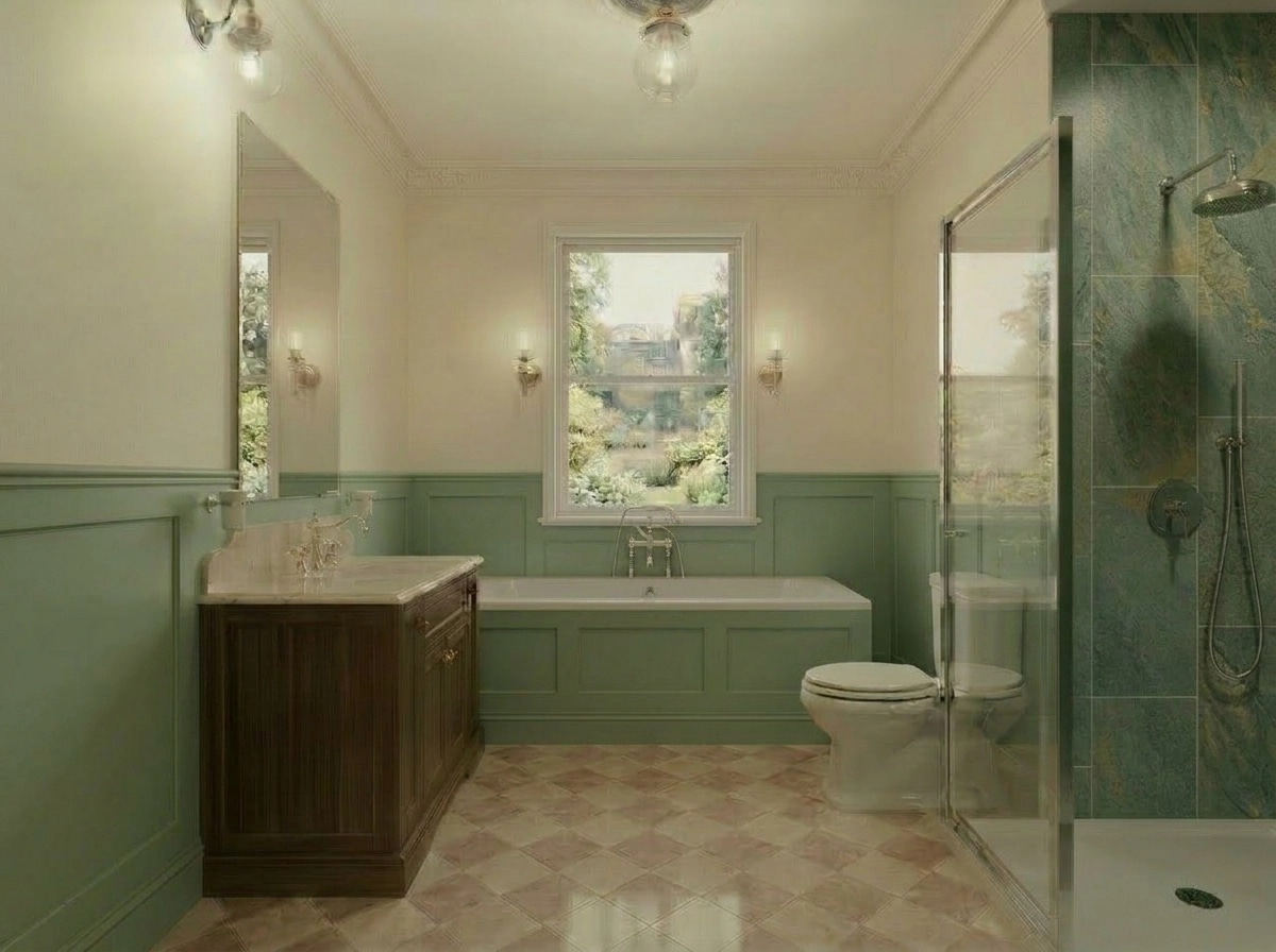 Bathroom interior in Classic style — photo by GenRoom AI