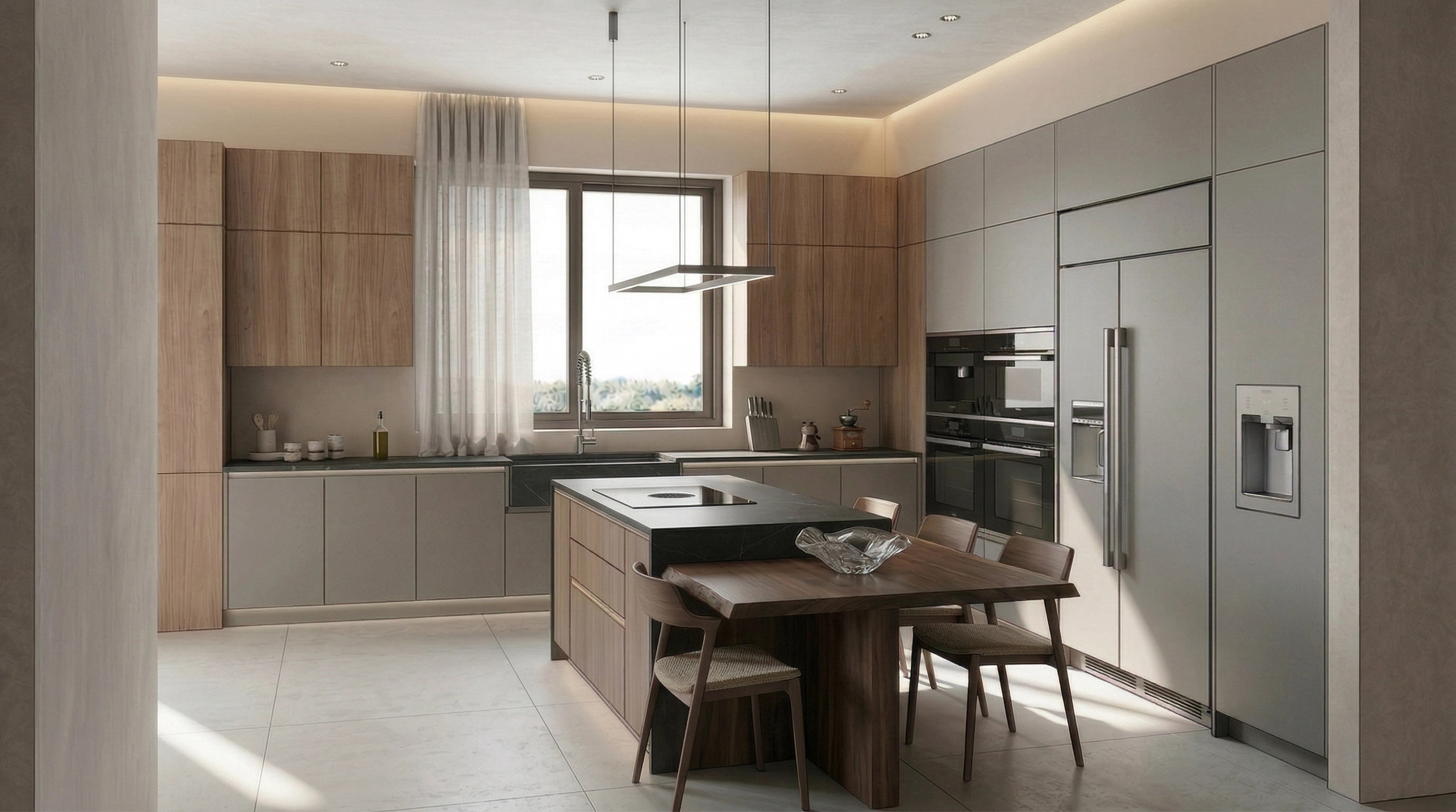 Minimalism Kitchen design — interior photo by GenRoom AI