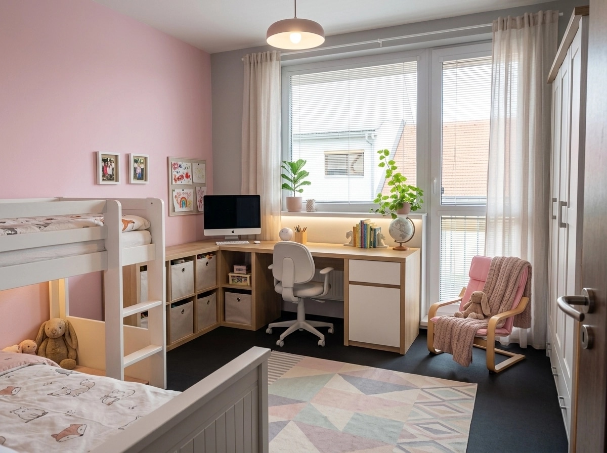 Scandinavian Kids Room design — interior photo by GenRoom AI