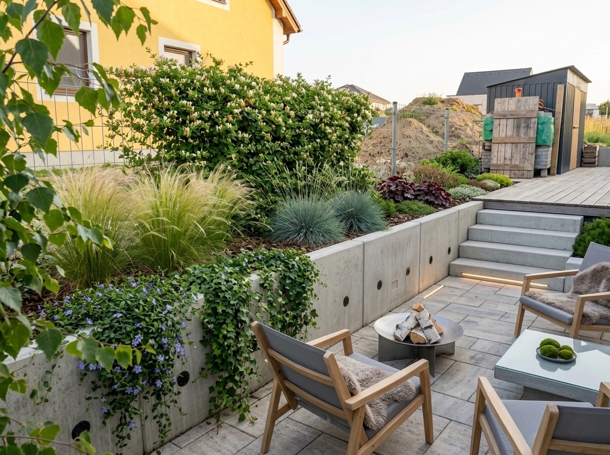 Landscape design in Scandinavian Garden style — Yard by GenRoom AI