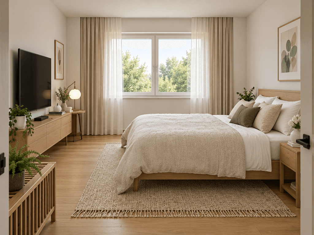 Interior design in Scandinavian style — Bedroom by GenRoom AI